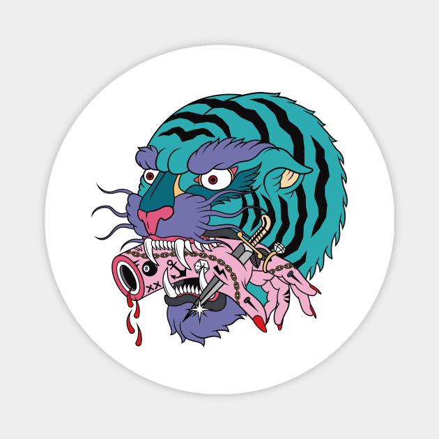 Tiger Magnet by Woah_Jonny